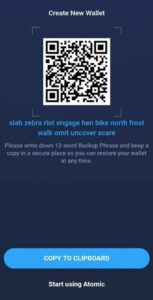 دانلود، ساخت، نصب و کار با کیف پول اتمیک والت