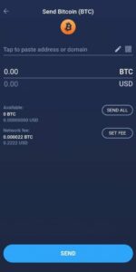 نحوه ارسال ارز دیجیتال در Atomic Wallet