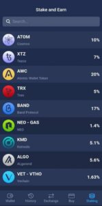 استیکینگ ارز دیجیتال در کیف پول Atomic Wallet