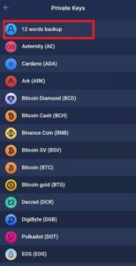 ریکاوری 12 کلمه عبارت بازیابی Atomic Wallet