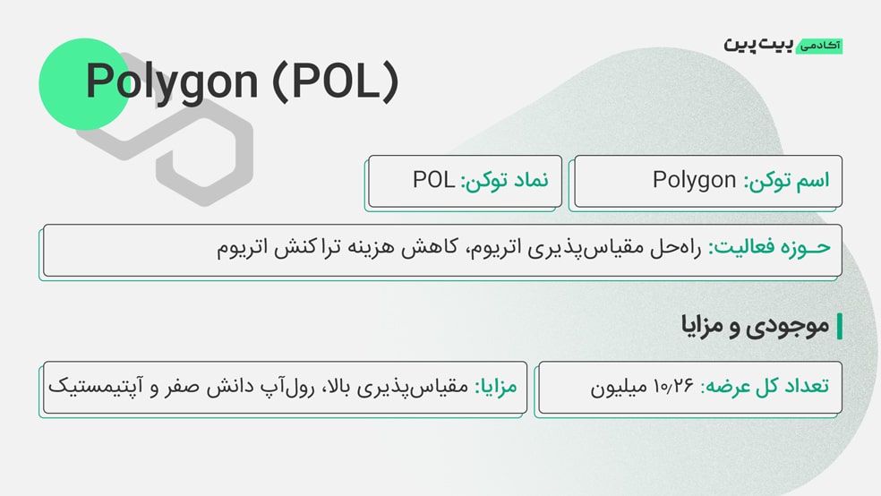 جدول اطلاعات پالیگان اکوسیستم توکن یا POL