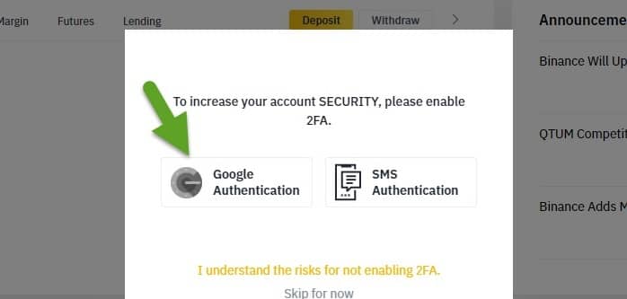 select google authenticator آموزش کار با پلتفرم bscscan، مرورگر بلاکچین زنجیره هوشمند بایننس