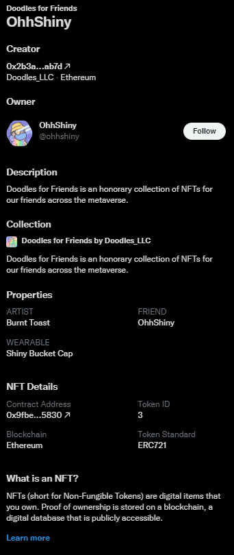 نحوه استفاده از تصویر پروفایل تایید شده NFT در توییتر