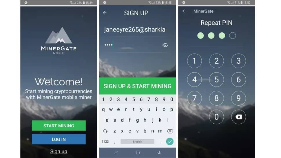 ثبت نام در MinerGate