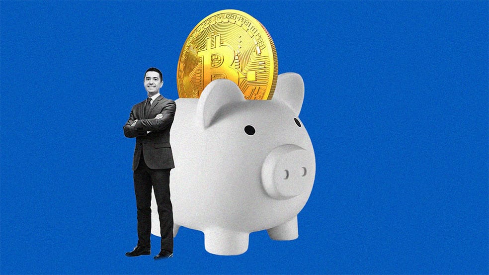 ذخیره بیت کوین در قلک به جای پول سنتی