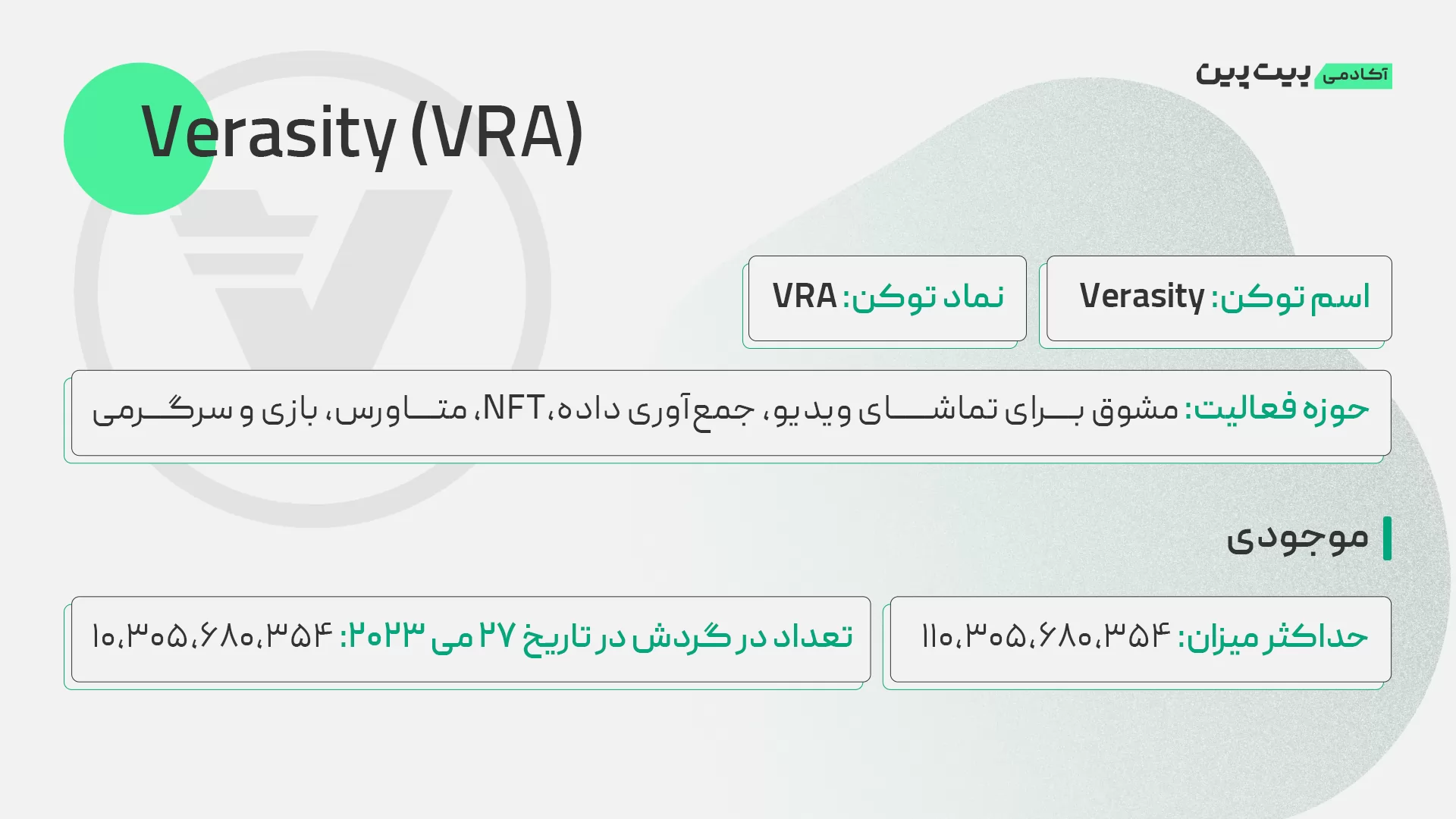 معرفی پروژه وراسیتی (VRA)