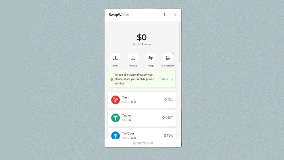 ربات SwapWallet