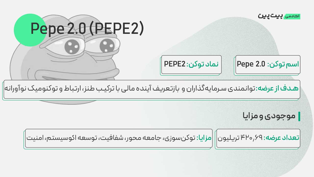 توکنومیک پپه ۲