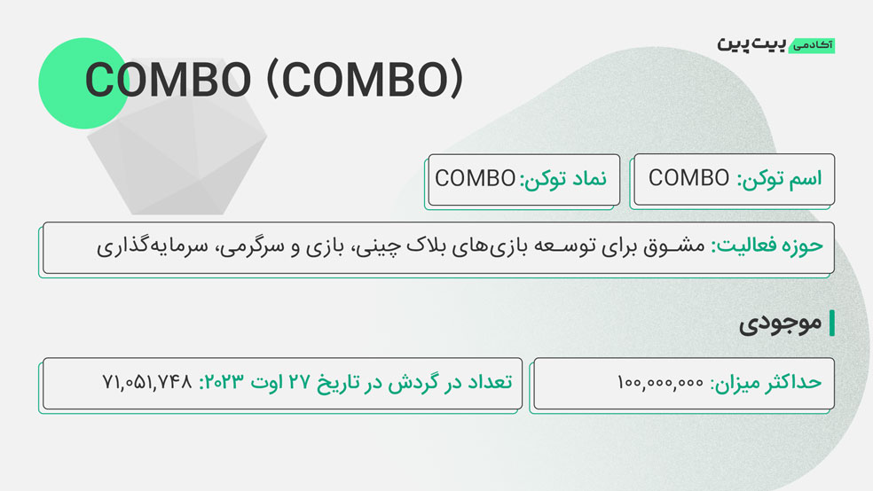 توکنومیکس ارز COMBO