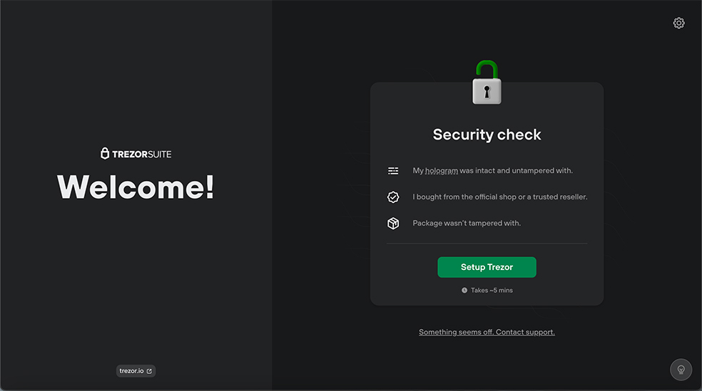 نحوه راه‌اندازی کیف پول Trezor