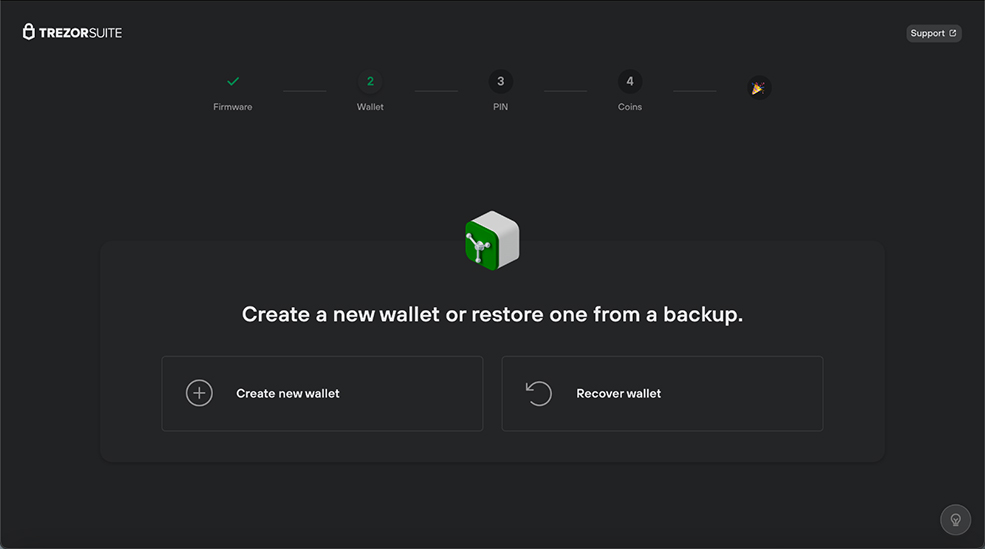 نحوه راه‌اندازی کیف پول Trezor