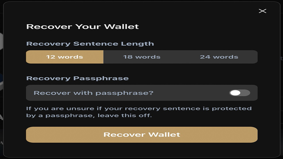 نحوه ریکاوری کیف پول keepkey