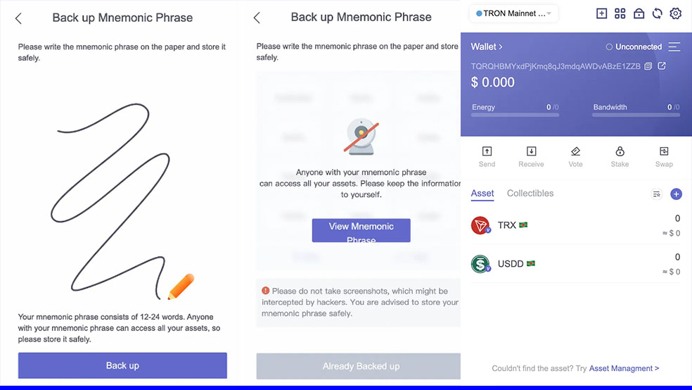 Setup 5 معرفی و آموزش کیف پول ترون لینک (TronLink)