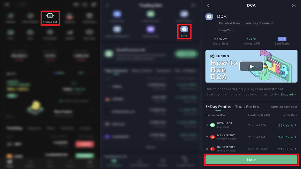آموزش تصویری استفاده از ربات DCA