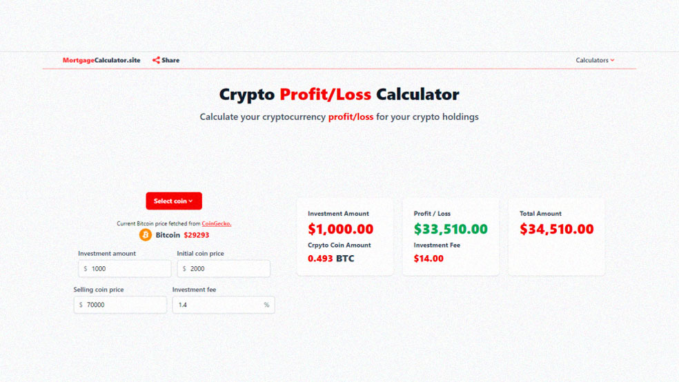 Mortage calculator