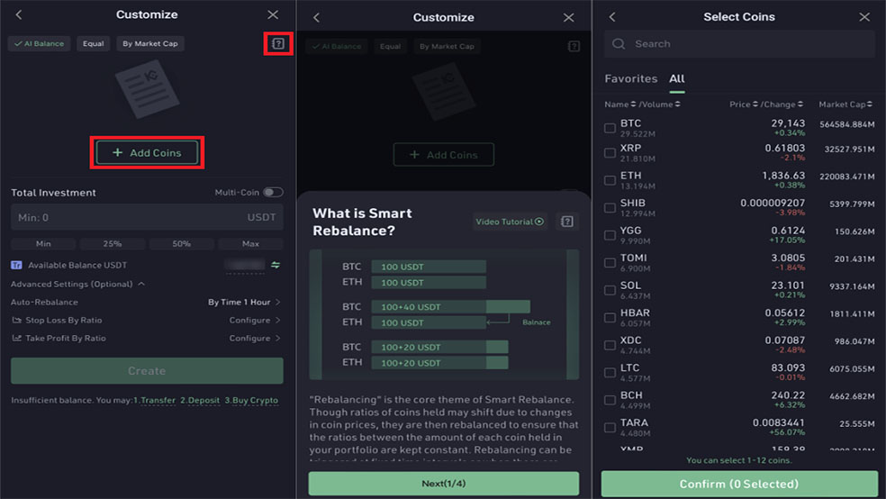 آموزش کار با ربات Smart Rebalancer صرافی کوکوین3