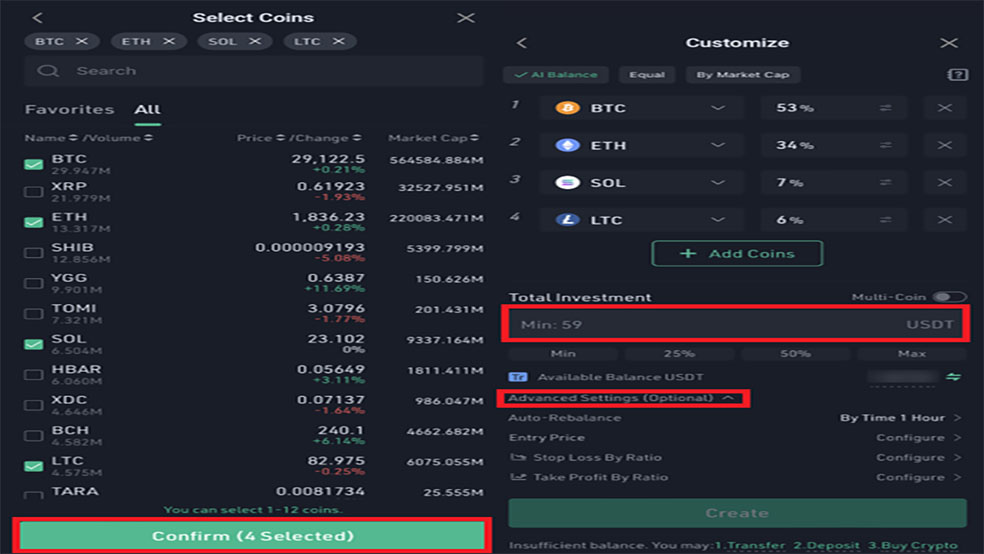 آموزش کار با ربات Smart Rebalancer صرافی کوکوین4