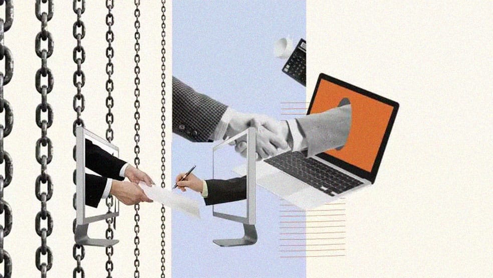چند تا لپ تاپ و موبایل در نقش روابط&zwnj;عمومی بلاک چین