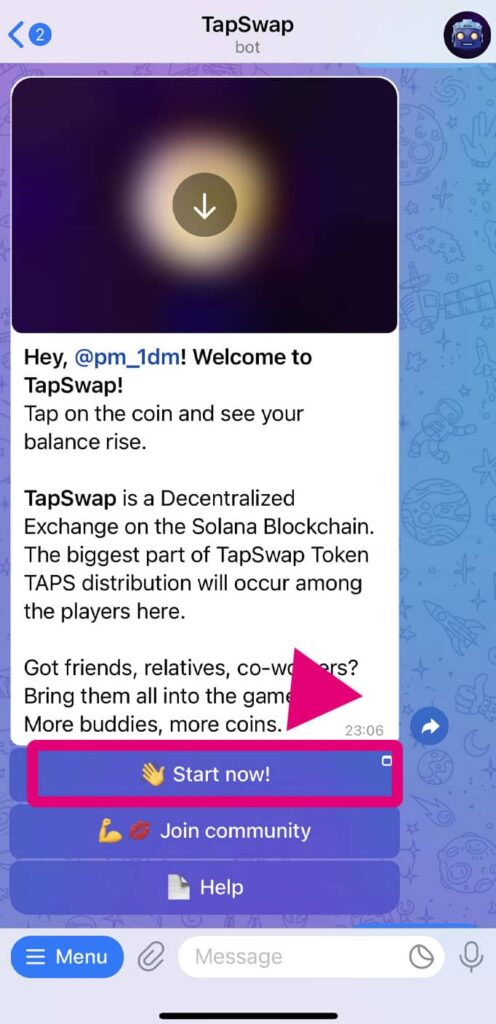مرحله دوم آموزش استخراج TapSwap رایگان
