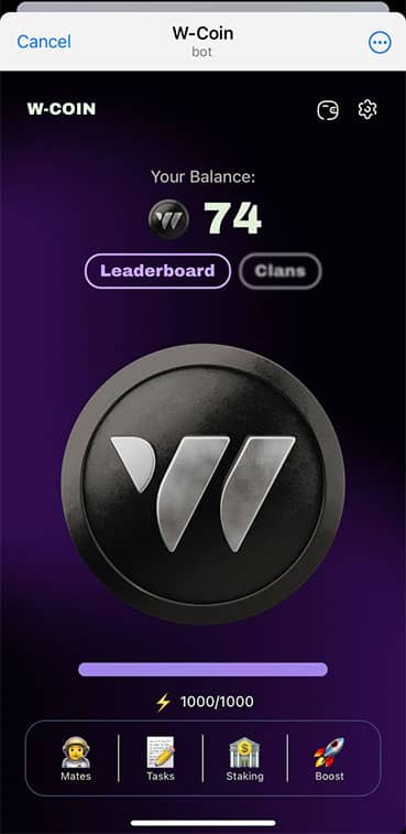 w coin3 همهچیز درباره بازی Wcoin و آموزش نحوه استخراج W-Coin