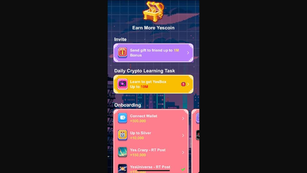 نحوه Earn در Yescoin