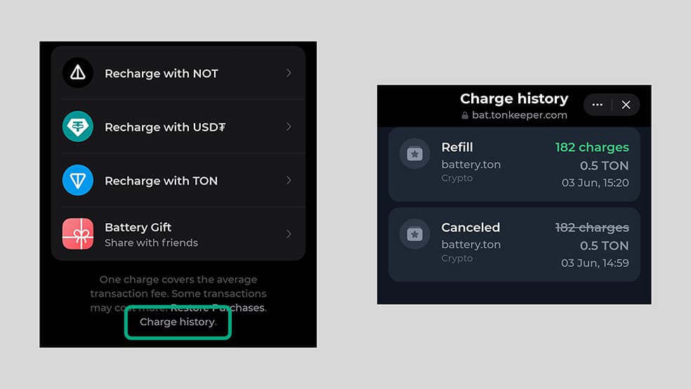 برگرداندن باتری تن کیپر (Refund)