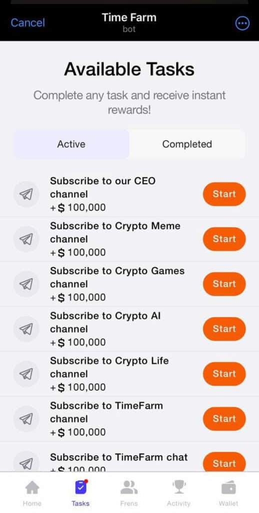انجام تسک&zwnj;ها برای دریافت سکه بیشتر در بازی ایردراپ تایم فارم