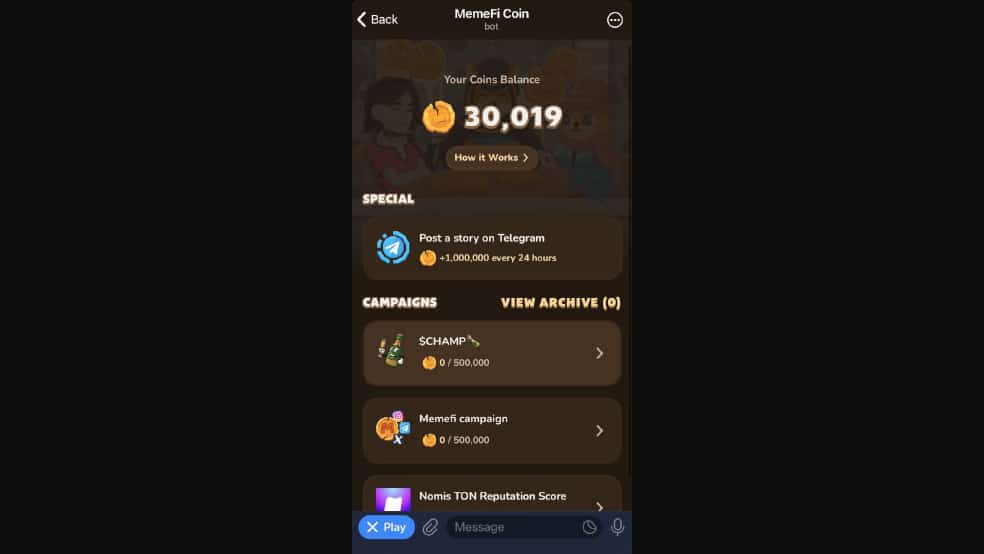 کسب درآمد از بازی Memefi coin