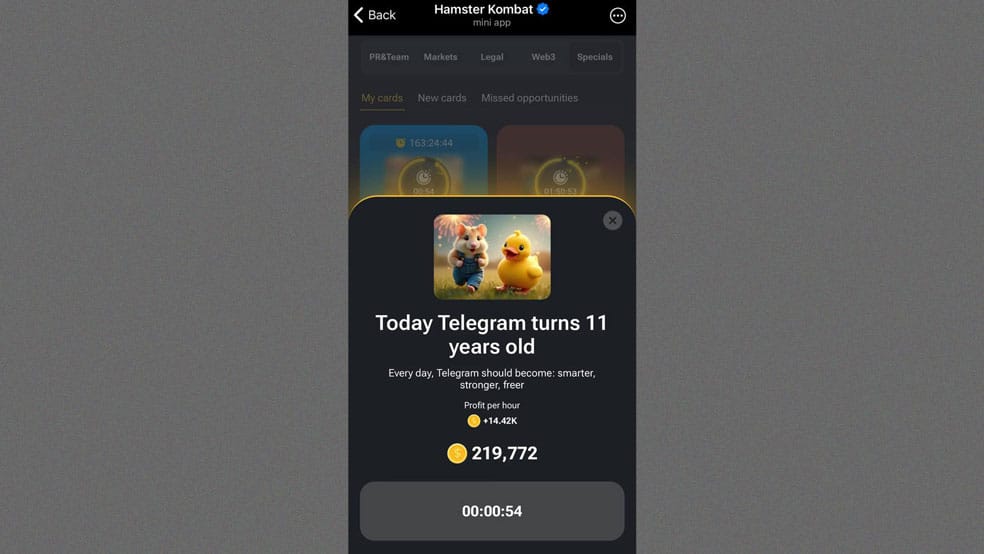 بهترین کارت کمبو همستر با بیشترین پرافیت