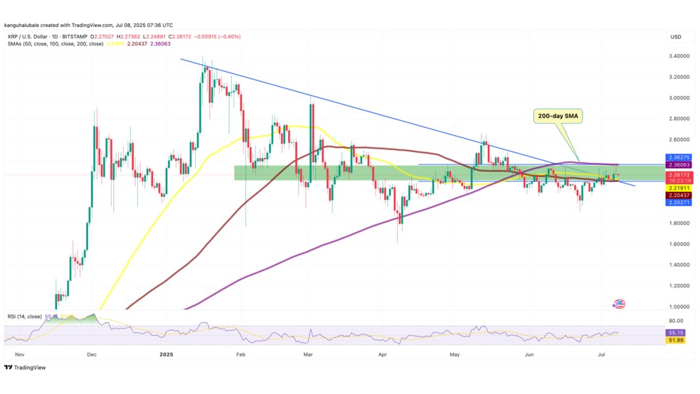1.1 13 آیا ریپل (XRP) آماده جهش ۷۰ درصدی است؟ همه نگاه‌ها به مقاومت ۳ دلاری!