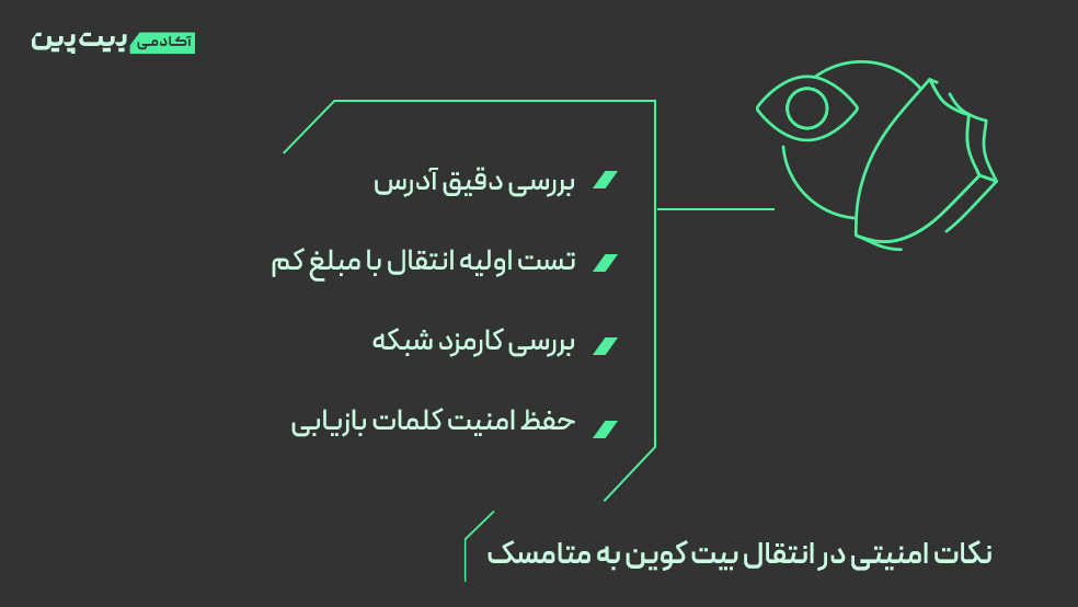نکات امنیتی در انتقال بیت کوین به متامسک