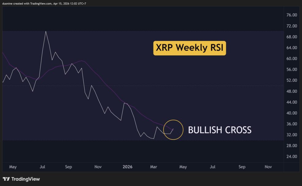 xrp rsi chart 1504261 e1776246044643 تحلیل ریپل در هفته پیش رو | ریپل بخریم یا بفروشیم؟
