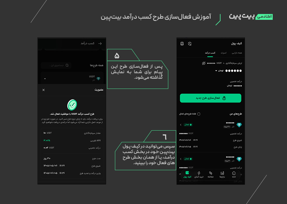 آموزش فعالسازی طرح کسب درآمد بیت پین-3