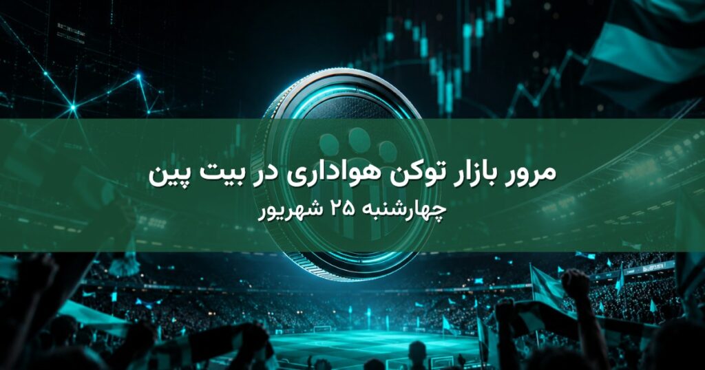مرور بازار توکن هواداری در بیت پین - چهارشنبه ۲۵ شهریور