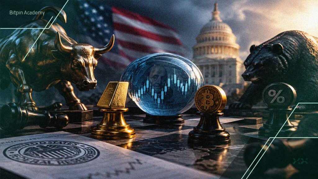 تقابل بازار طلا و بیت‌کوین با تورم و سیاست نرخ بهره آمریکا